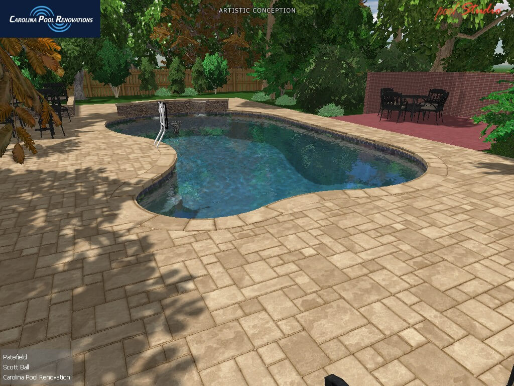a beautifully constructed swimming pool